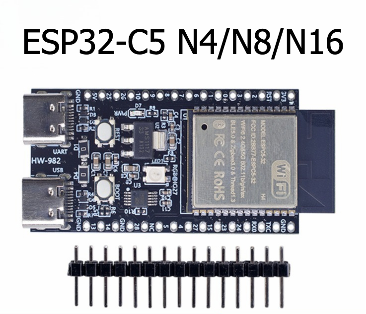 Devkitc - Placa de Desenvolvimento Esp32-c5-devkitc-1 N4/N8/N6 com