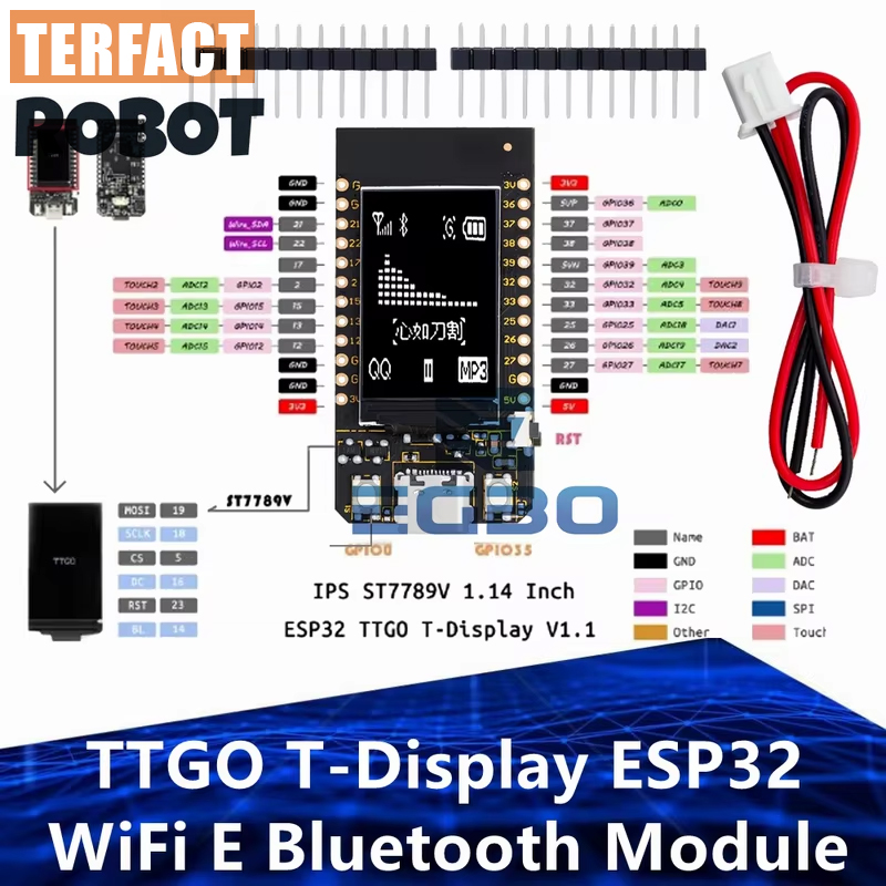 Placa de Desenvolvimento TTGO  - Ttgo Tdisplay avaliação e preço