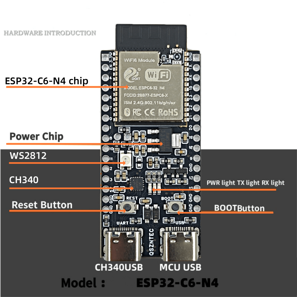 ESP32-C6-DevKitC-1 ESP32-C6 Co - Devkitc avaliação e preço