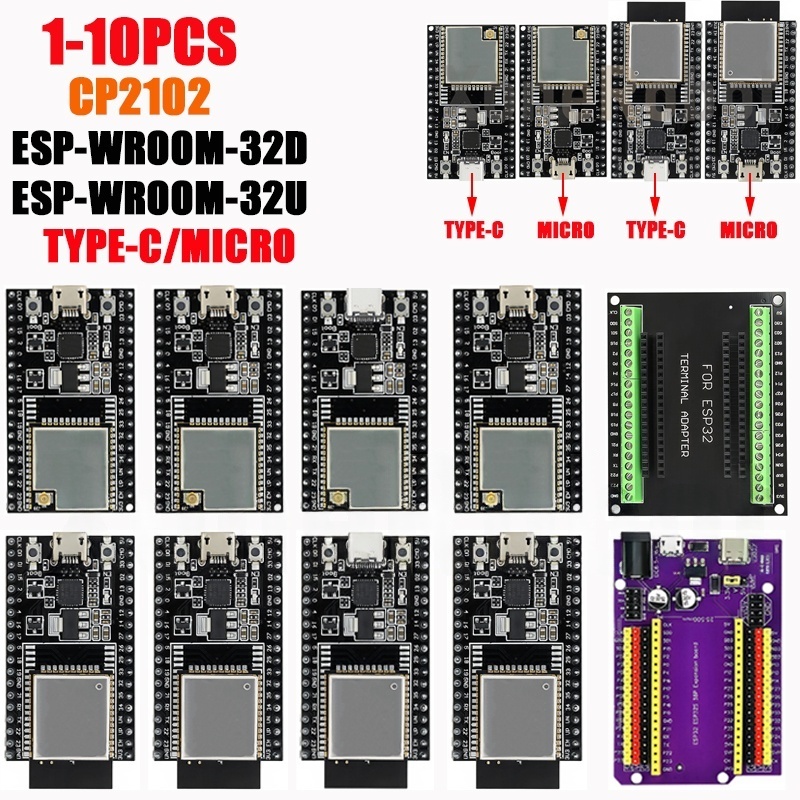 1-10 pces ESP32-DevKitC placa  - Nodemcu 32S avaliação e preço