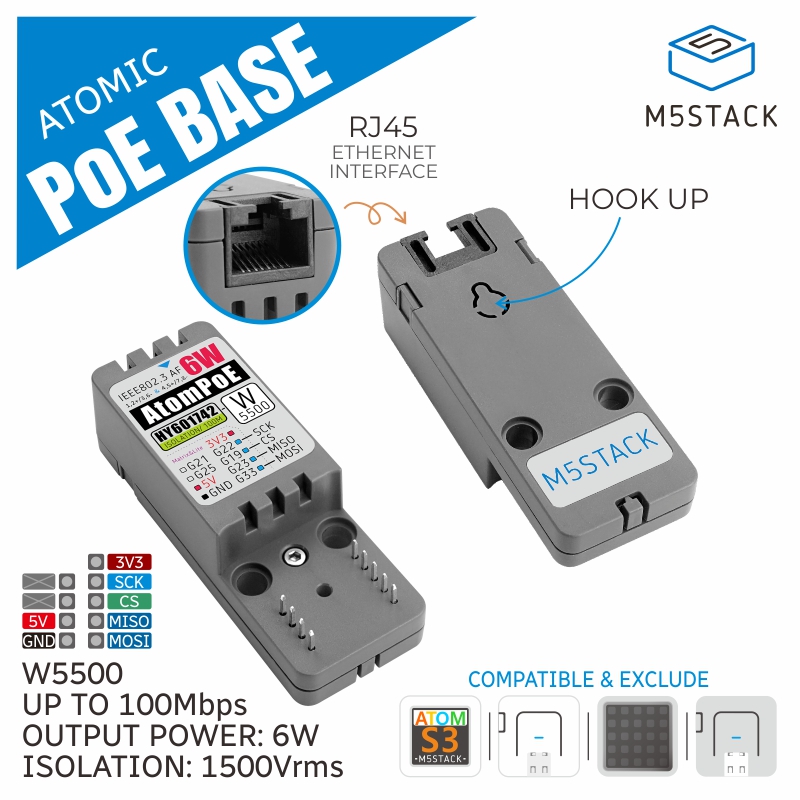 Base oficial ATOMIC PoE M5Stac - M5Stack avaliação e preço