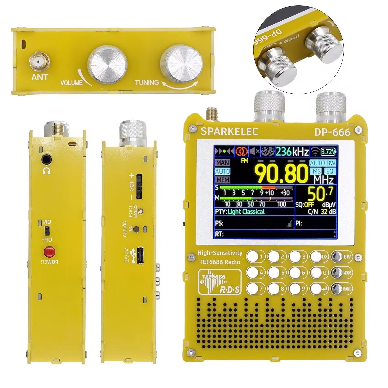 Novo DP-666 TEF6686 Rádio de a - Devkitc avaliação e preço